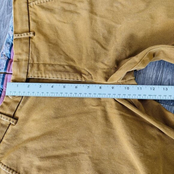 MMX Germany Chino Pants Mens 33/34 Stretch LYNX Brown Tan Comfort Quality - Picture 5 of 16